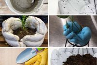 Diy cement plant pots