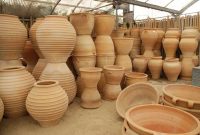 Large clay plant pots