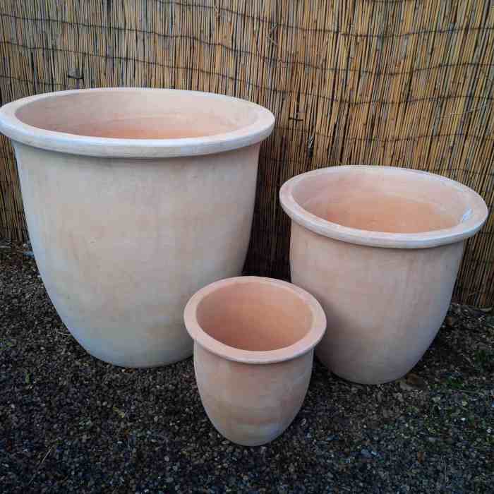 Huge terracotta plant pots